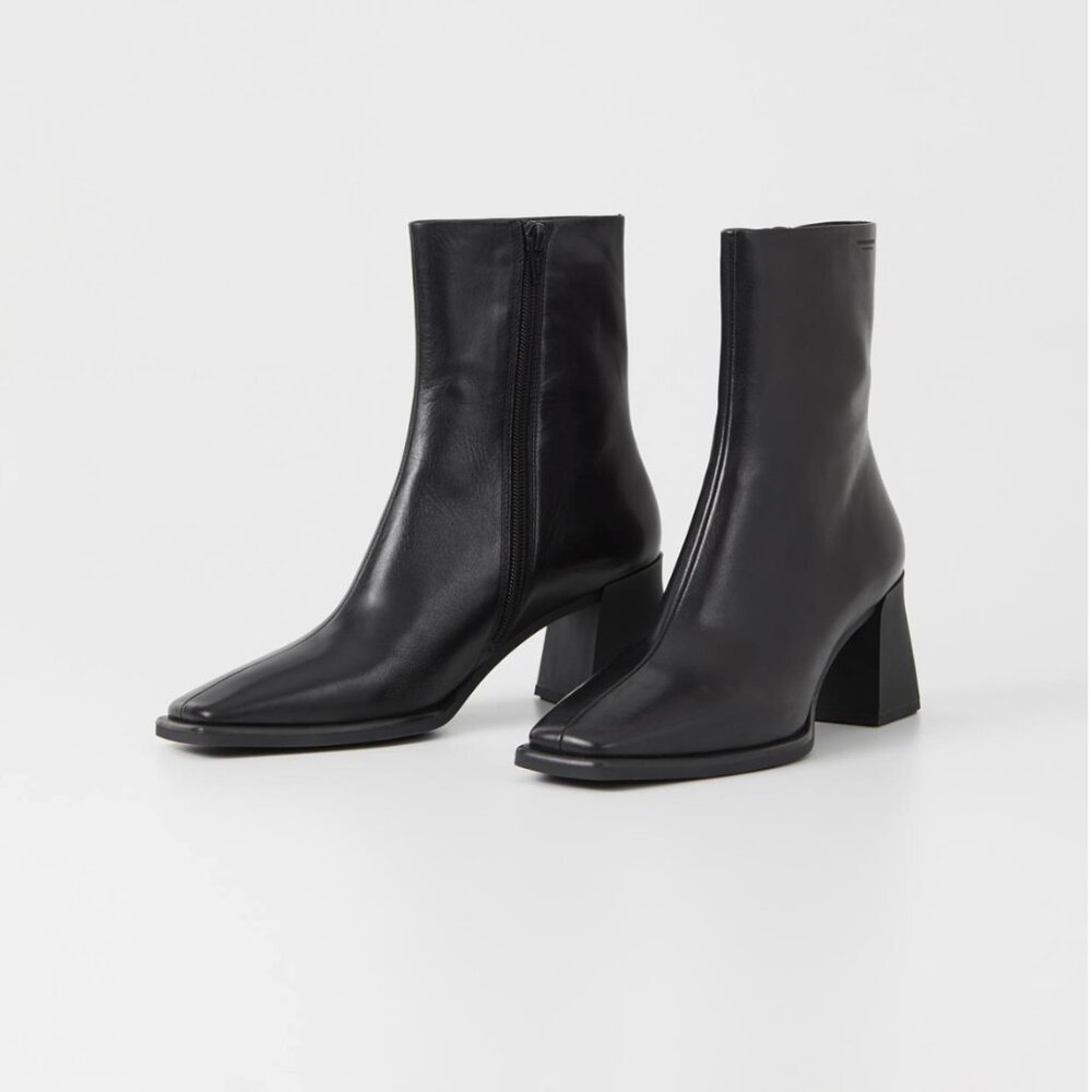 Vagabond Hedda leather boots black size 38 / 8 - excellent condition